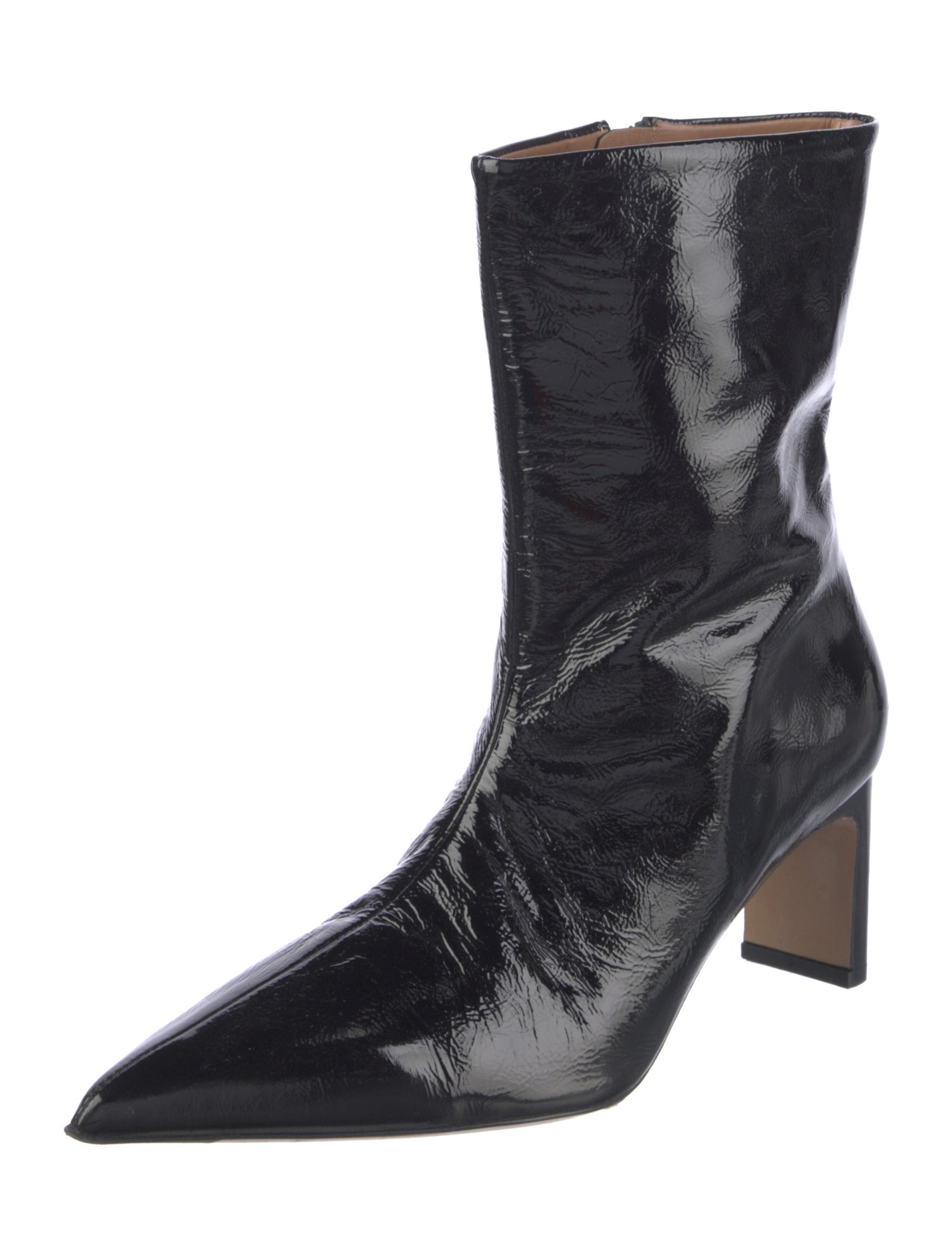 Flattered Patent Leather Boots
