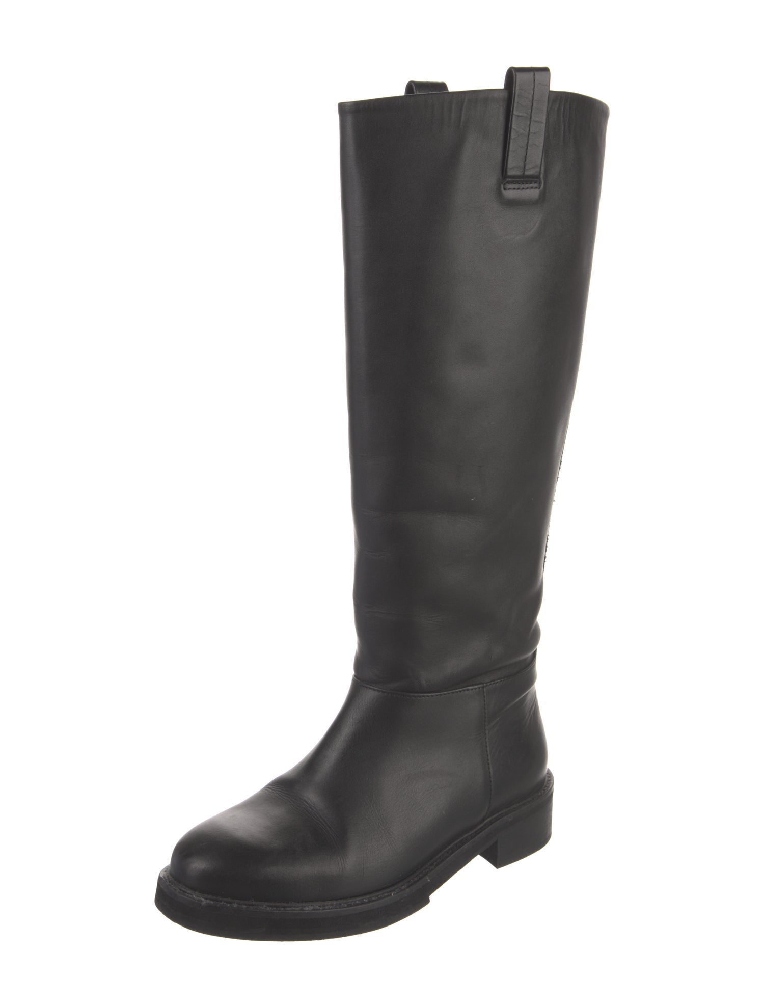 Flattered Leather Riding Boots