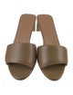 Flattered Leather Slides