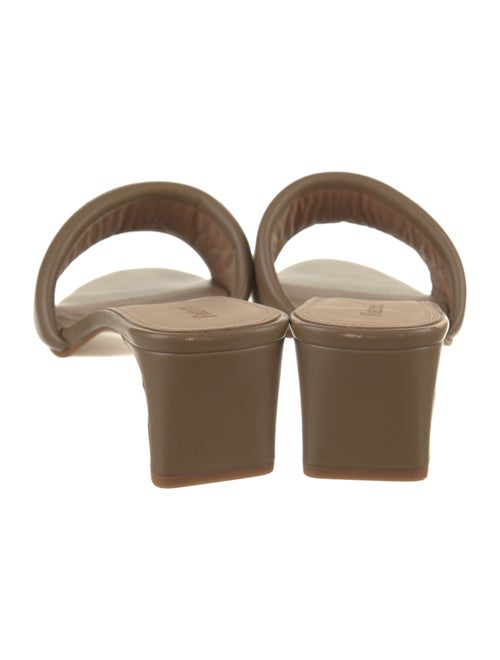 Flattered Leather Slides