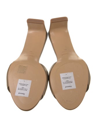 Flattered Leather Slides