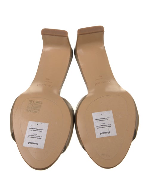 Flattered Leather Slides