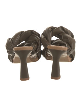 Flattered Leather Slides