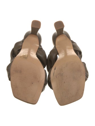 Flattered Leather Slides