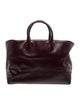 Flattered Leather Top Handle Bag
