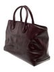 Flattered Leather Top Handle Bag