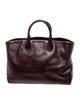 Flattered Leather Top Handle Bag
