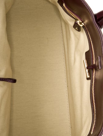 Flattered Leather Top Handle Bag