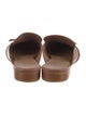 Flattered Leather Bow Accents Mules