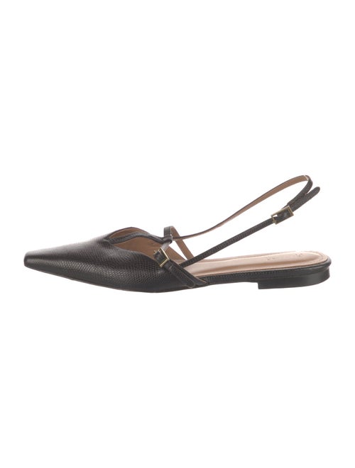 Flattered Leather Slingback Flats