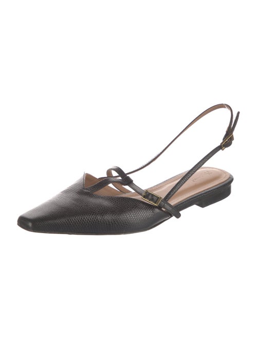 Flattered Leather Slingback Flats