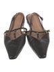 Flattered Leather Slingback Flats