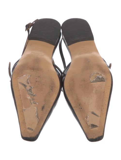 Flattered Leather Slingback Flats