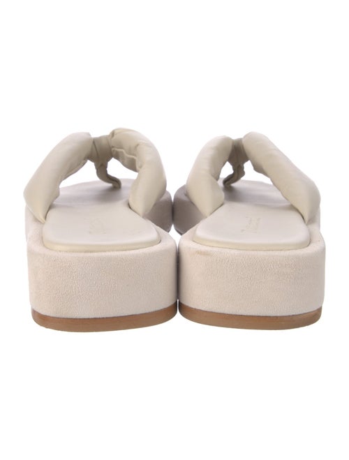 Flattered Leather Flip Flops