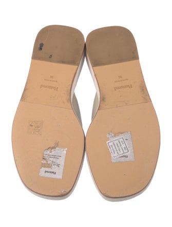 Flattered Leather Flip Flops