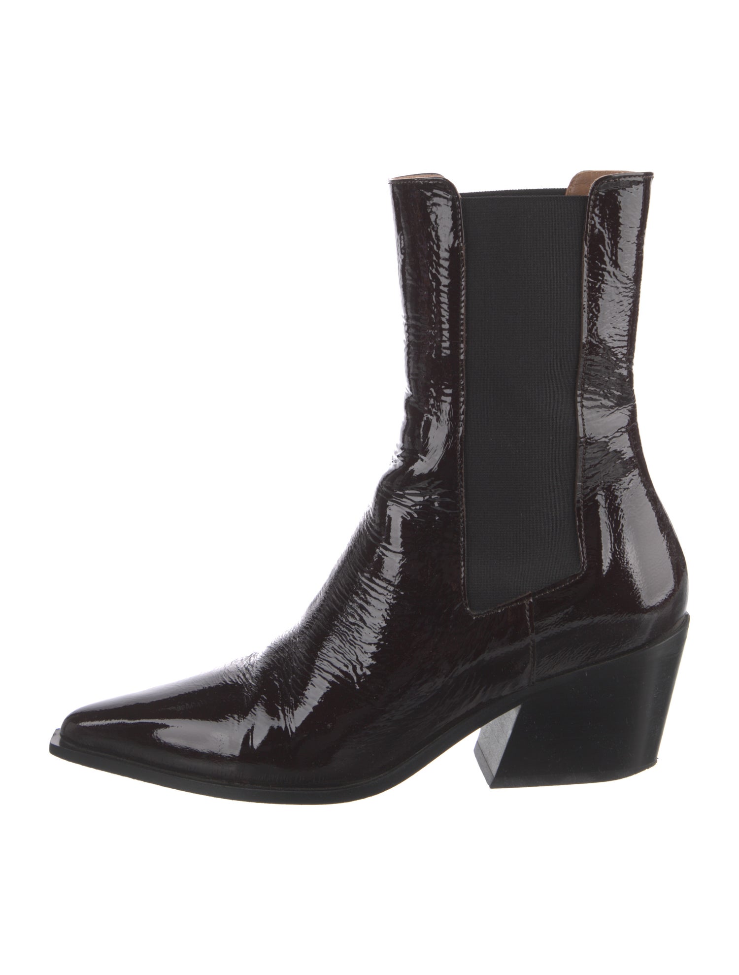 Flattered Patent Leather Chelsea Boots