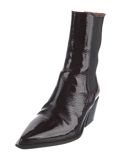 Flattered Patent Leather Chelsea Boots
