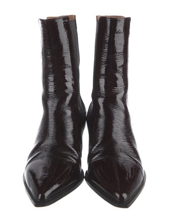 Flattered Patent Leather Chelsea Boots