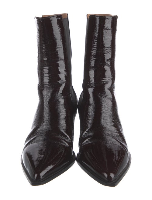 Flattered Patent Leather Chelsea Boots