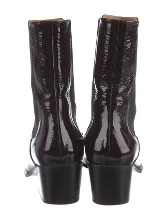 Flattered Patent Leather Chelsea Boots