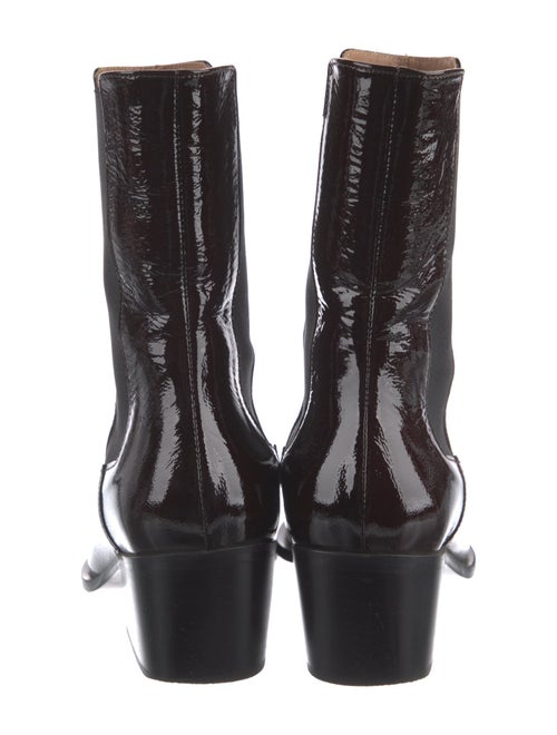 Flattered Patent Leather Chelsea Boots