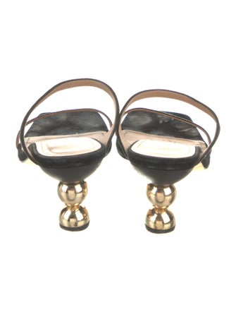 Flattered Suede Leather Trim Embellishment Slides