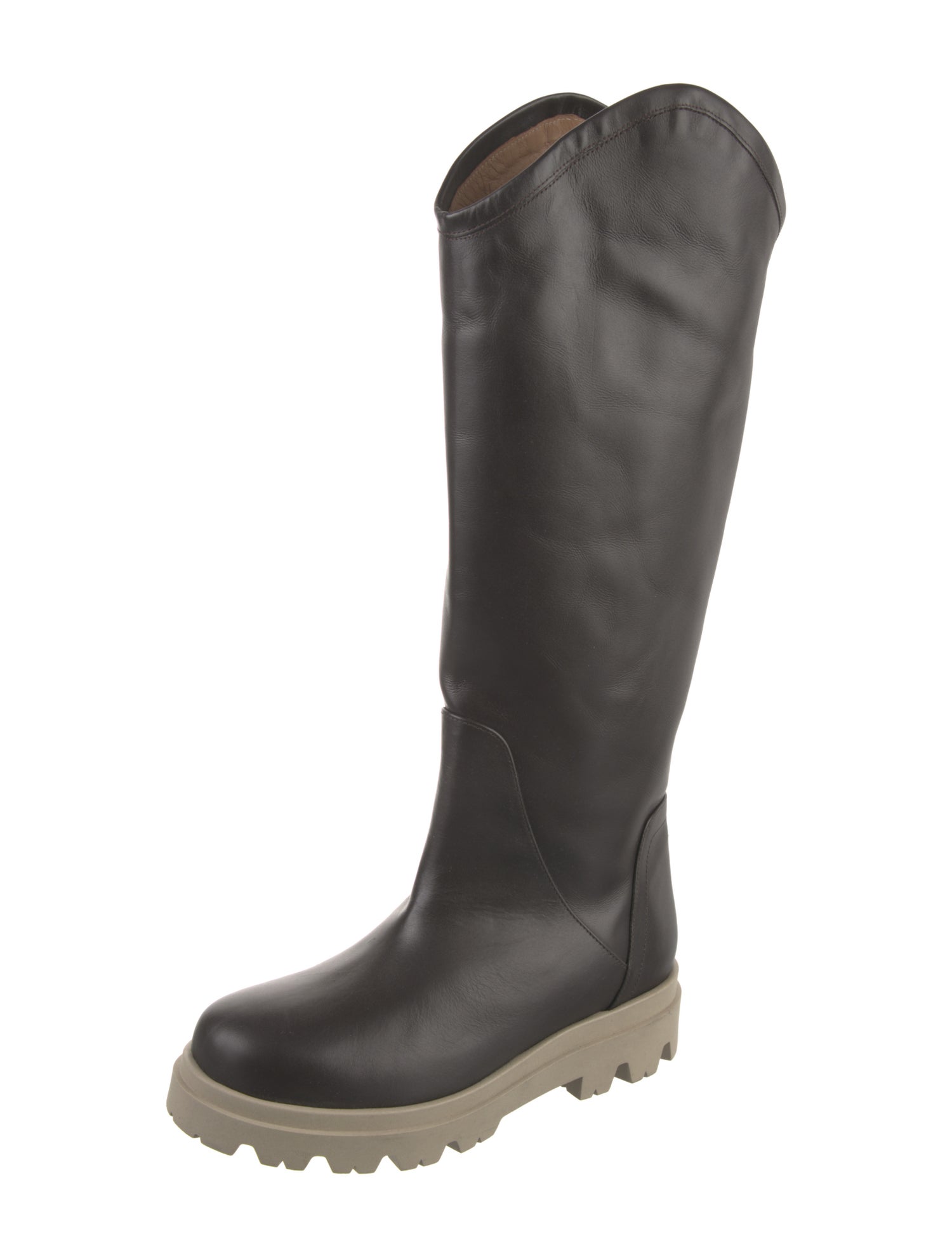 Flattered Leather Rain Boots