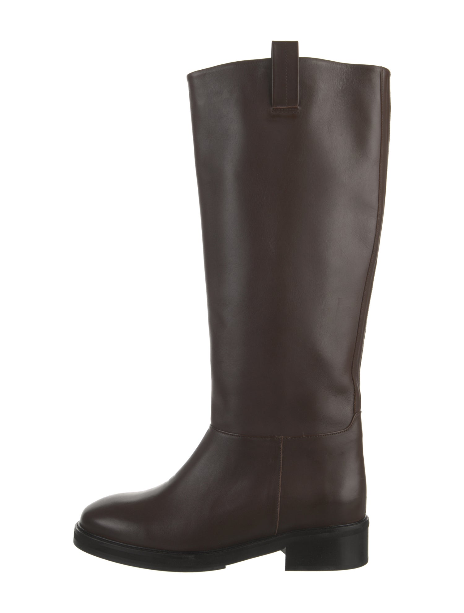 Flattered Leather Riding Boots