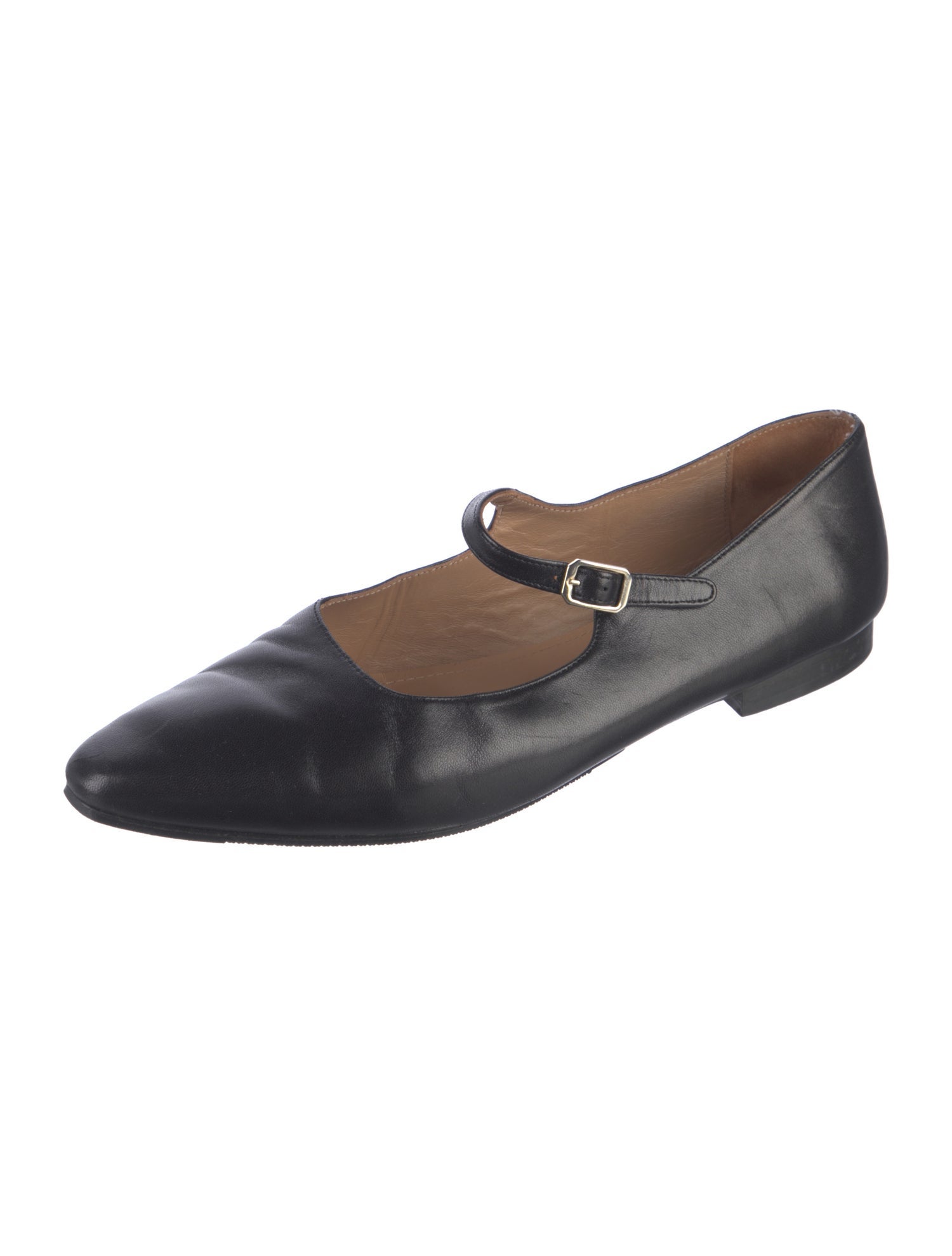 Flattered Leather Mary Jane Flats