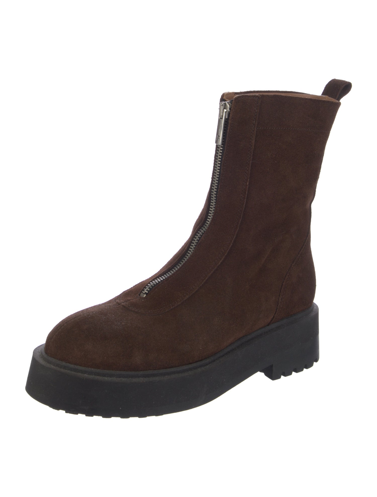 Flattered Suede Combat Boots