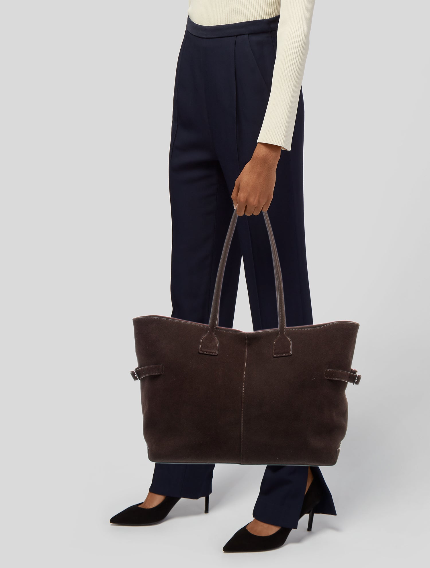 Flattered Suede Tote