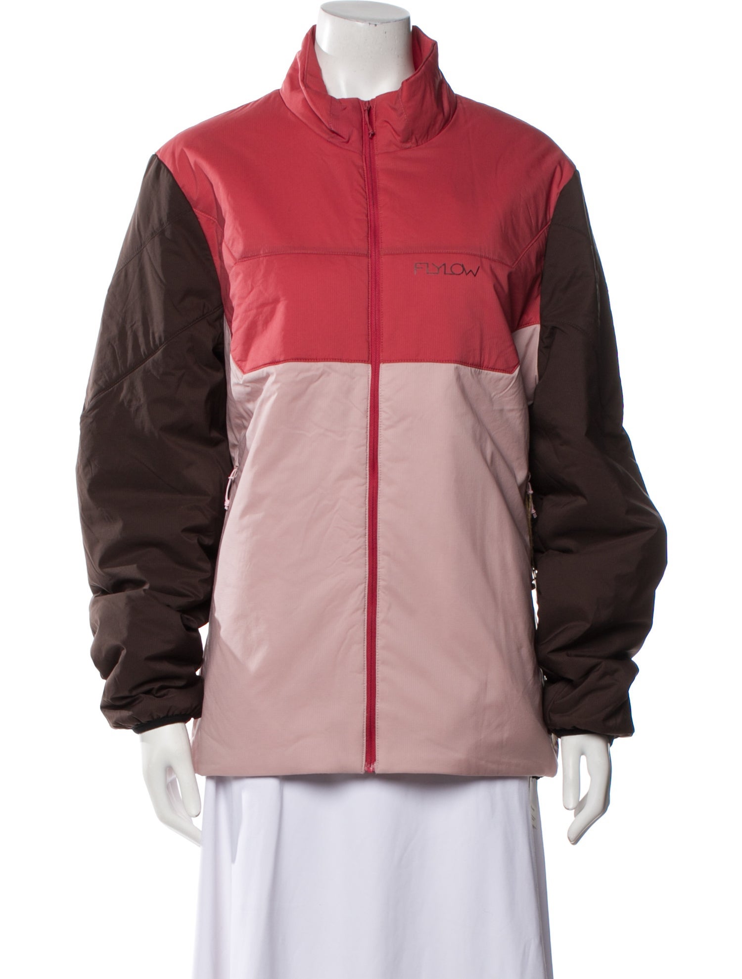 Flylow Colorblock Pattern Bomber Jacket w/ Tags