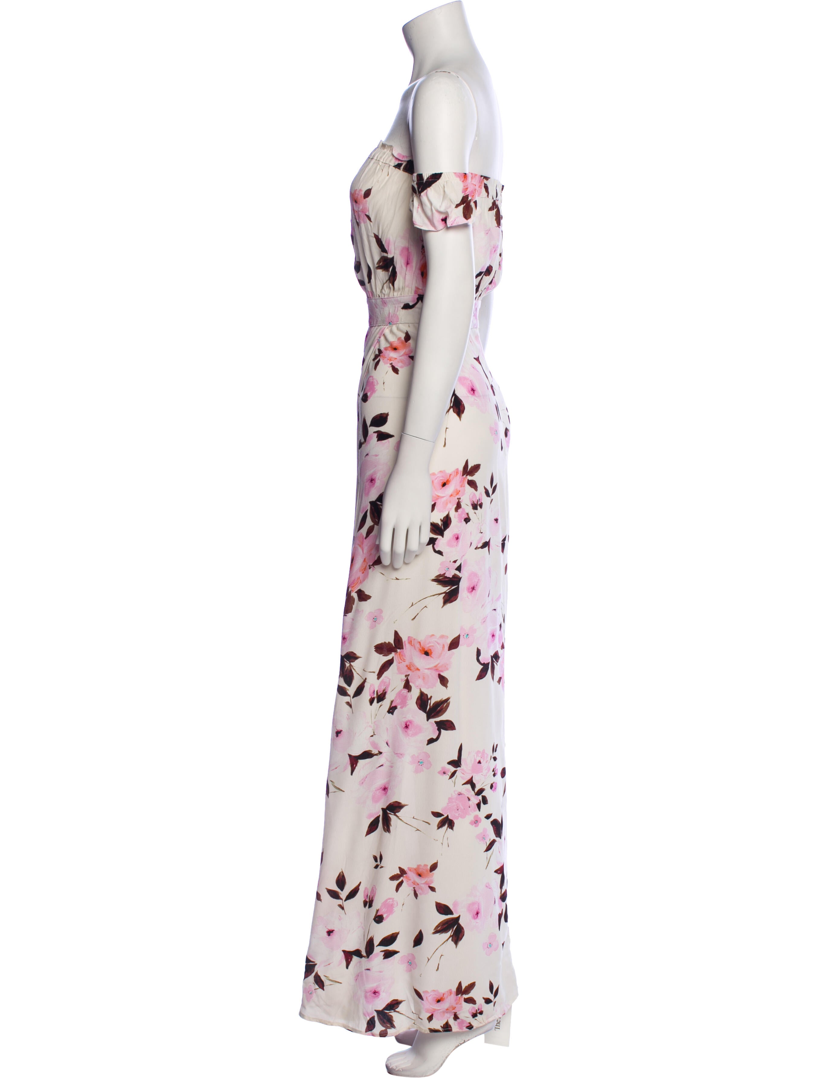 Flynn Skye Floral Print Long Dress