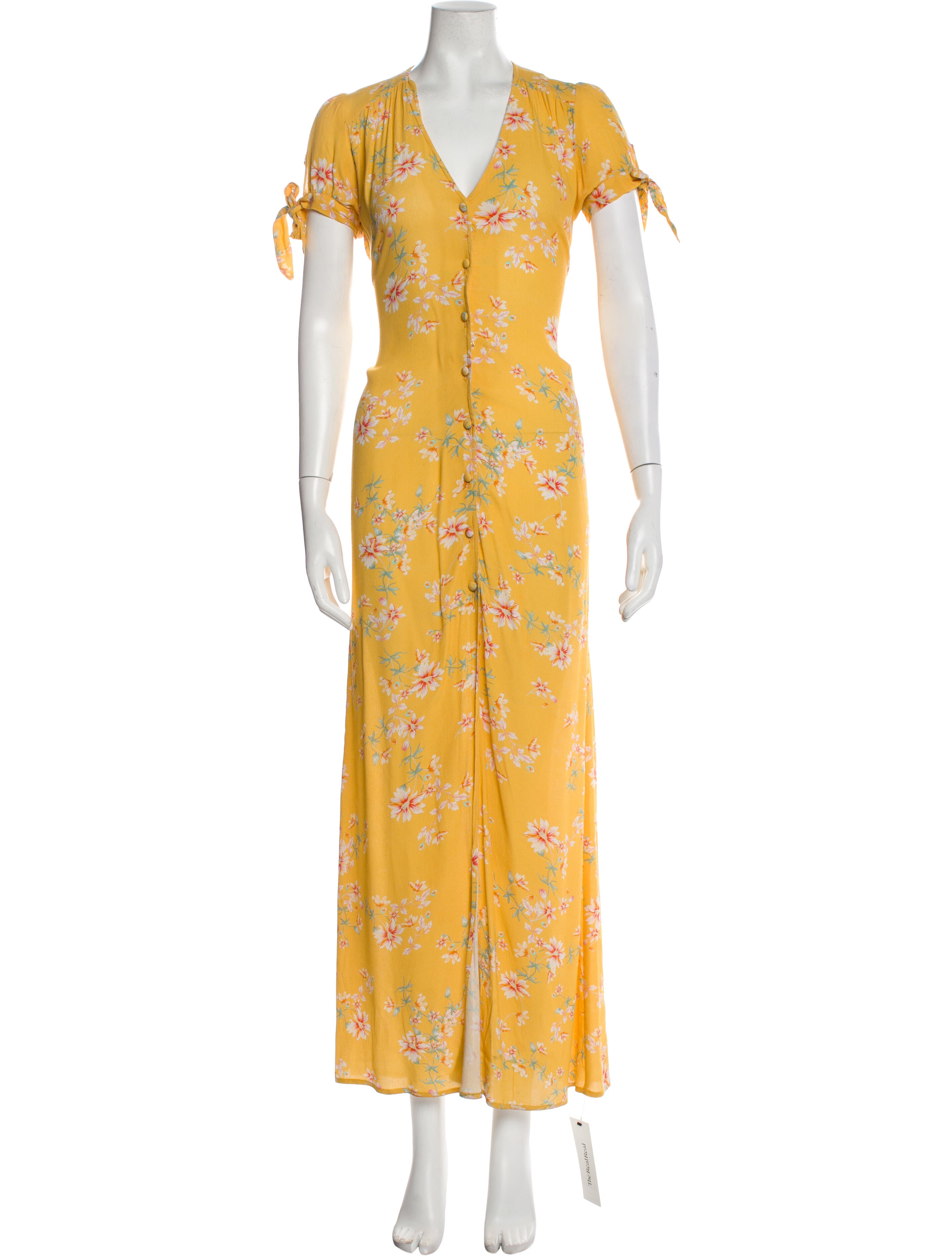 Flynn Skye Floral Print Long Dress