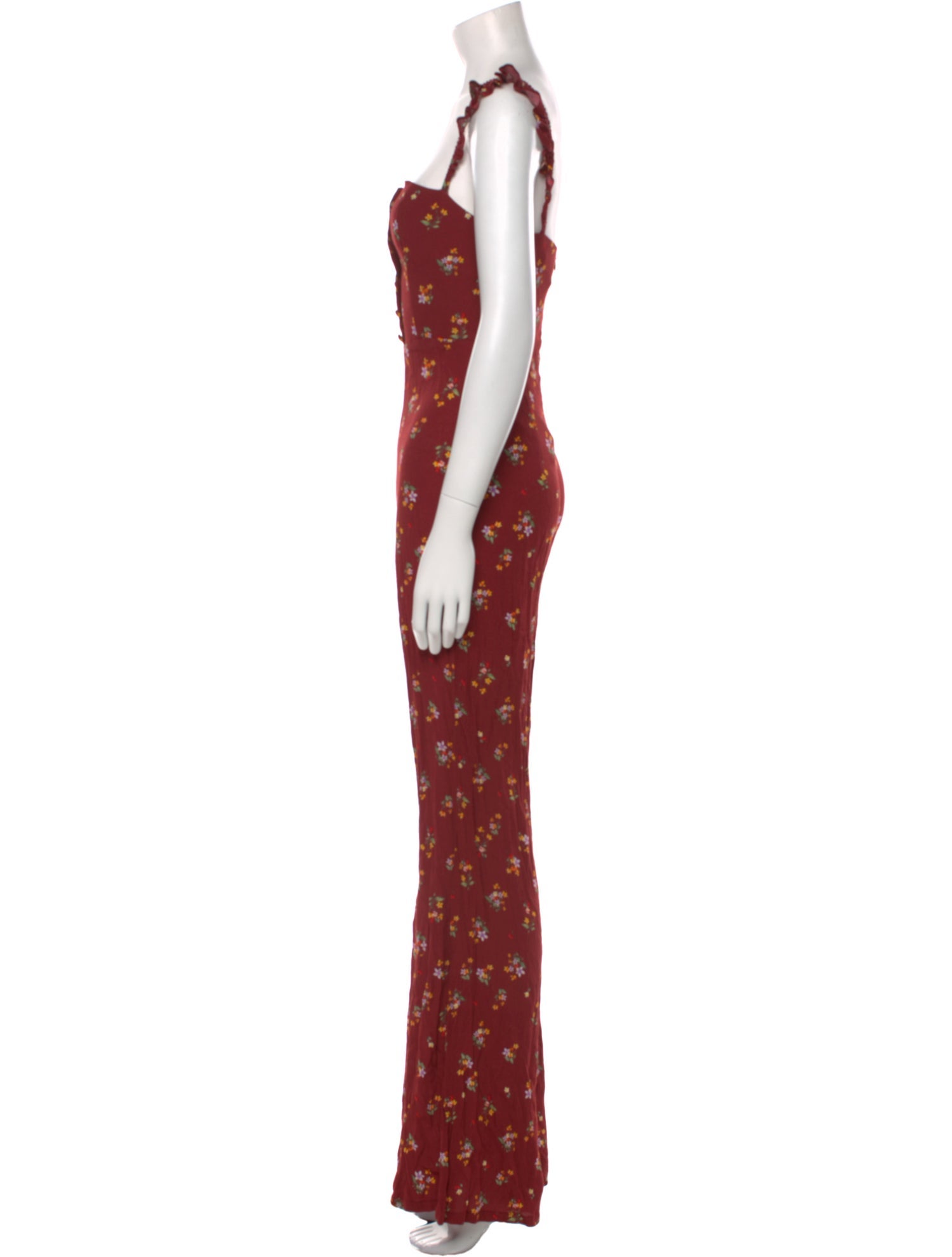 Flynn Skye Floral Print Square Neckline Jumpsuit w/ Tags