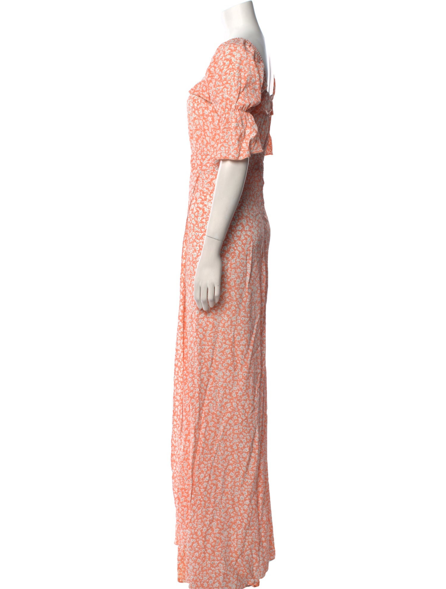 Flynn Skye Floral Print Long Dress