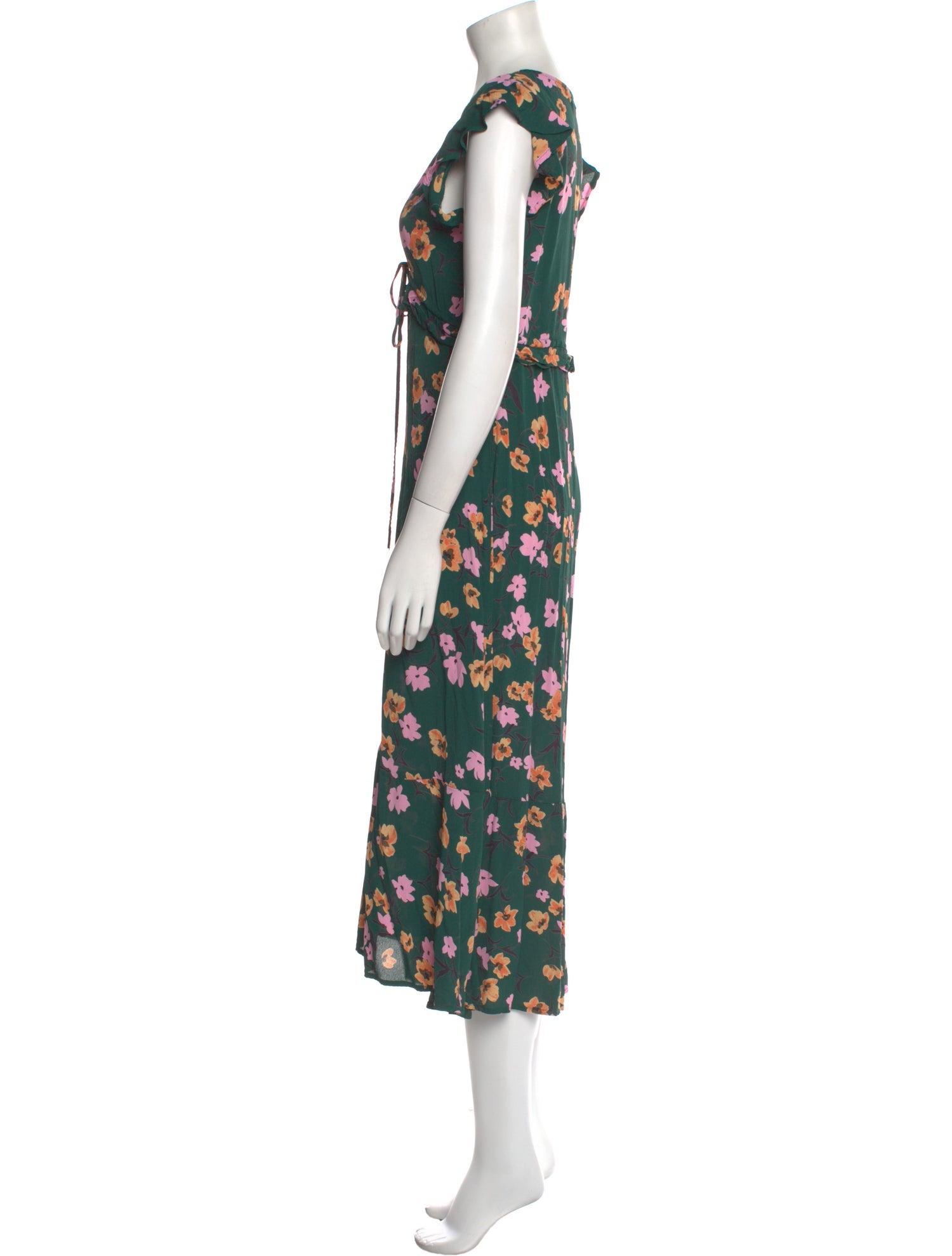 Flynn Skye Floral Print Midi Length Dress