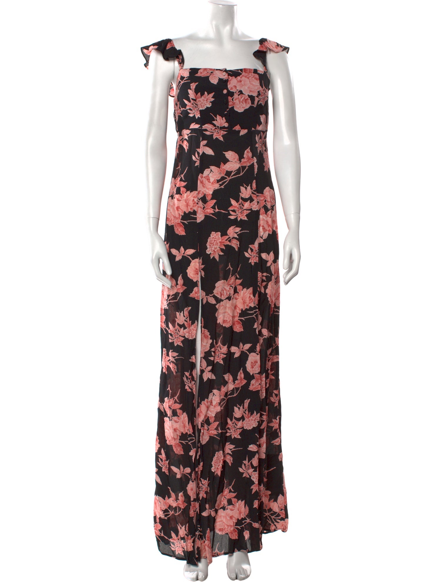 Flynn Skye Floral Print Long Dress