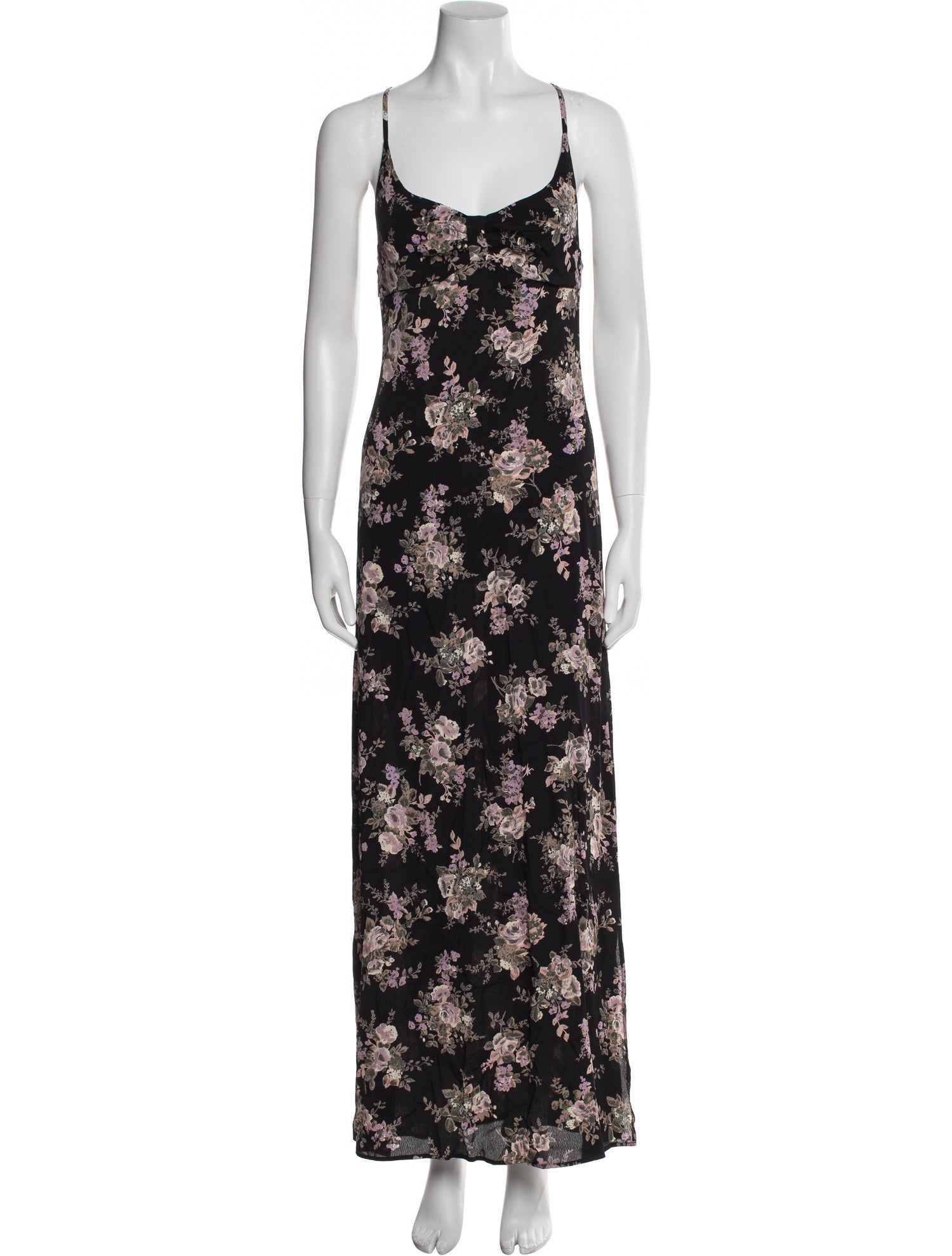 Flynn Skye Floral Print Long Dress