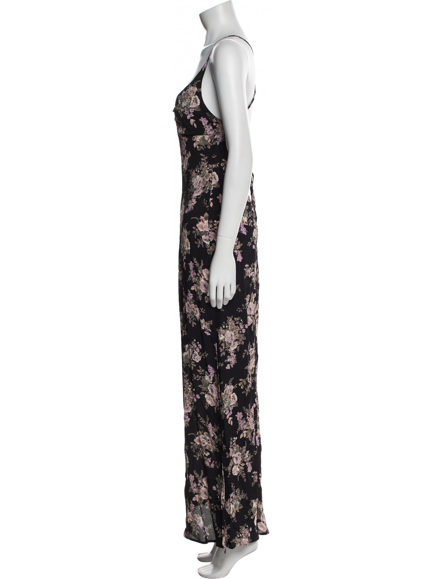 Flynn Skye Floral Print Long Dress