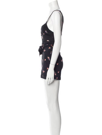 Flynn Skye Floral Print V-Neck Romper