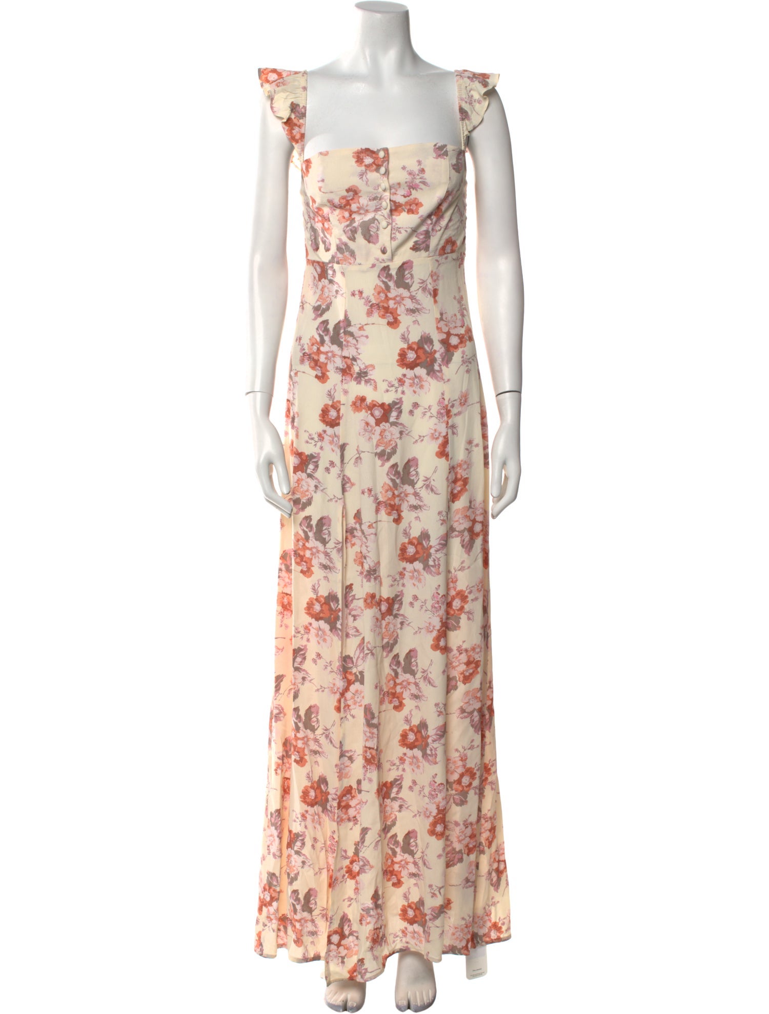 Flynn Skye Floral Print Long Dress