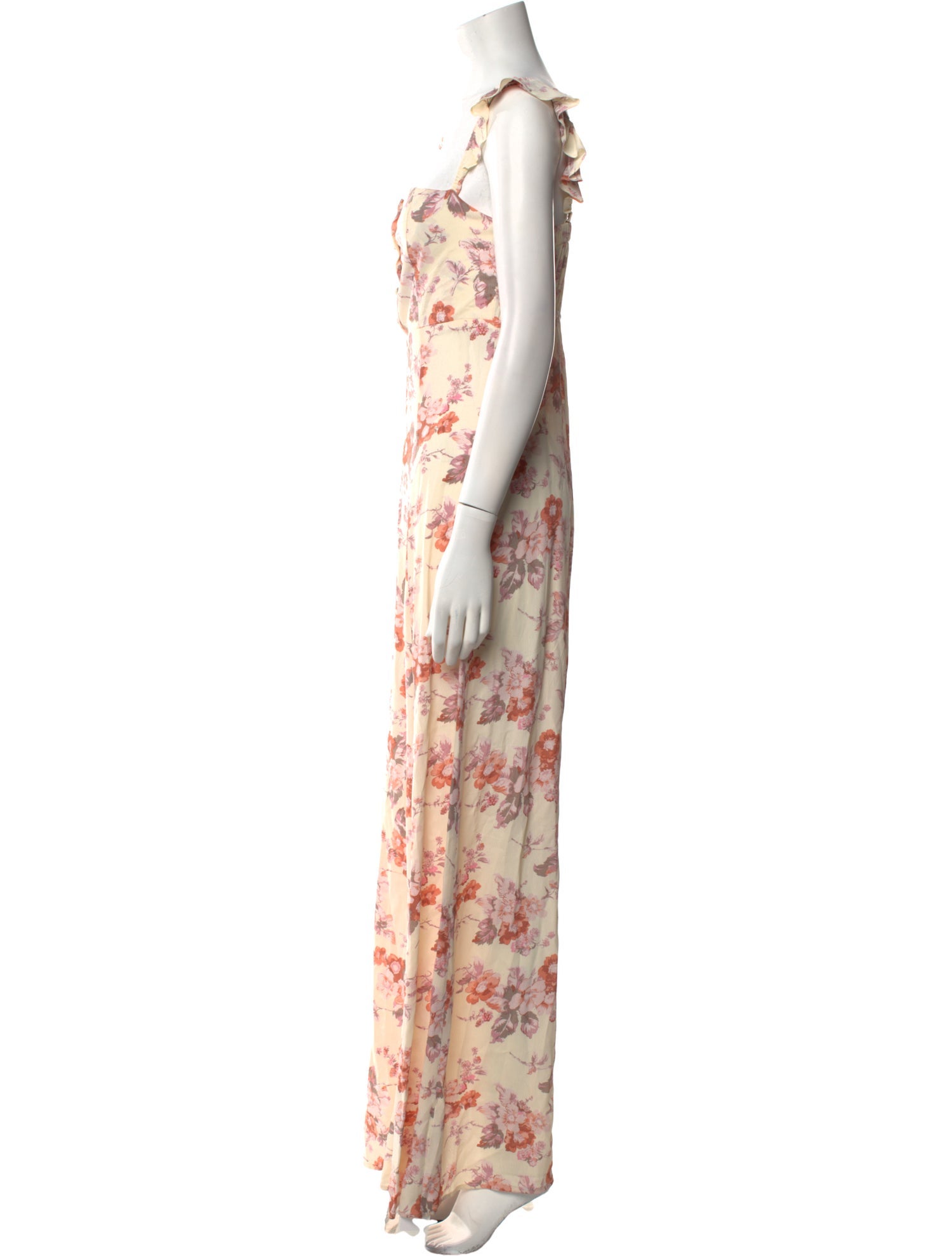 Flynn Skye Floral Print Long Dress