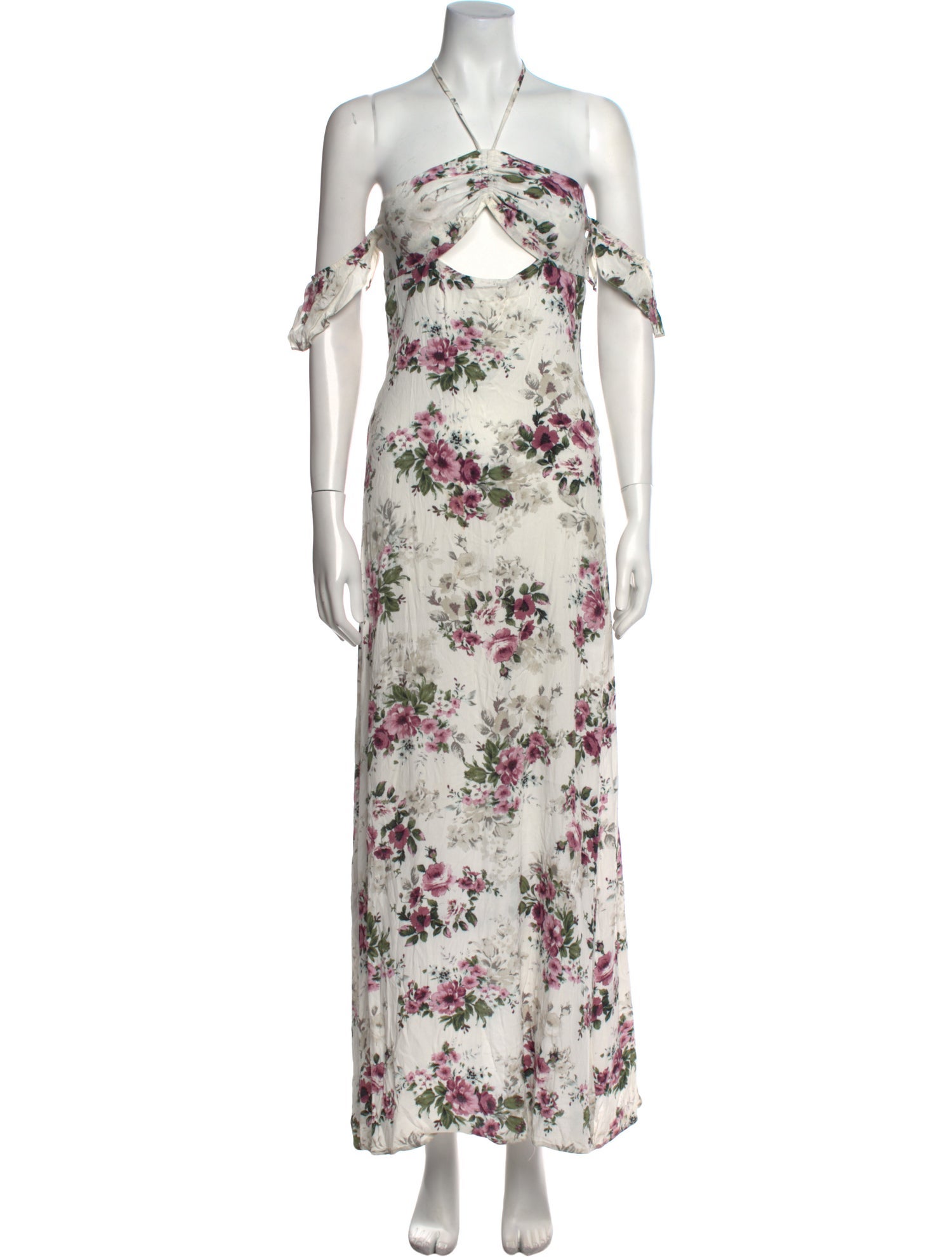 Flynn Skye Floral Print Long Dress