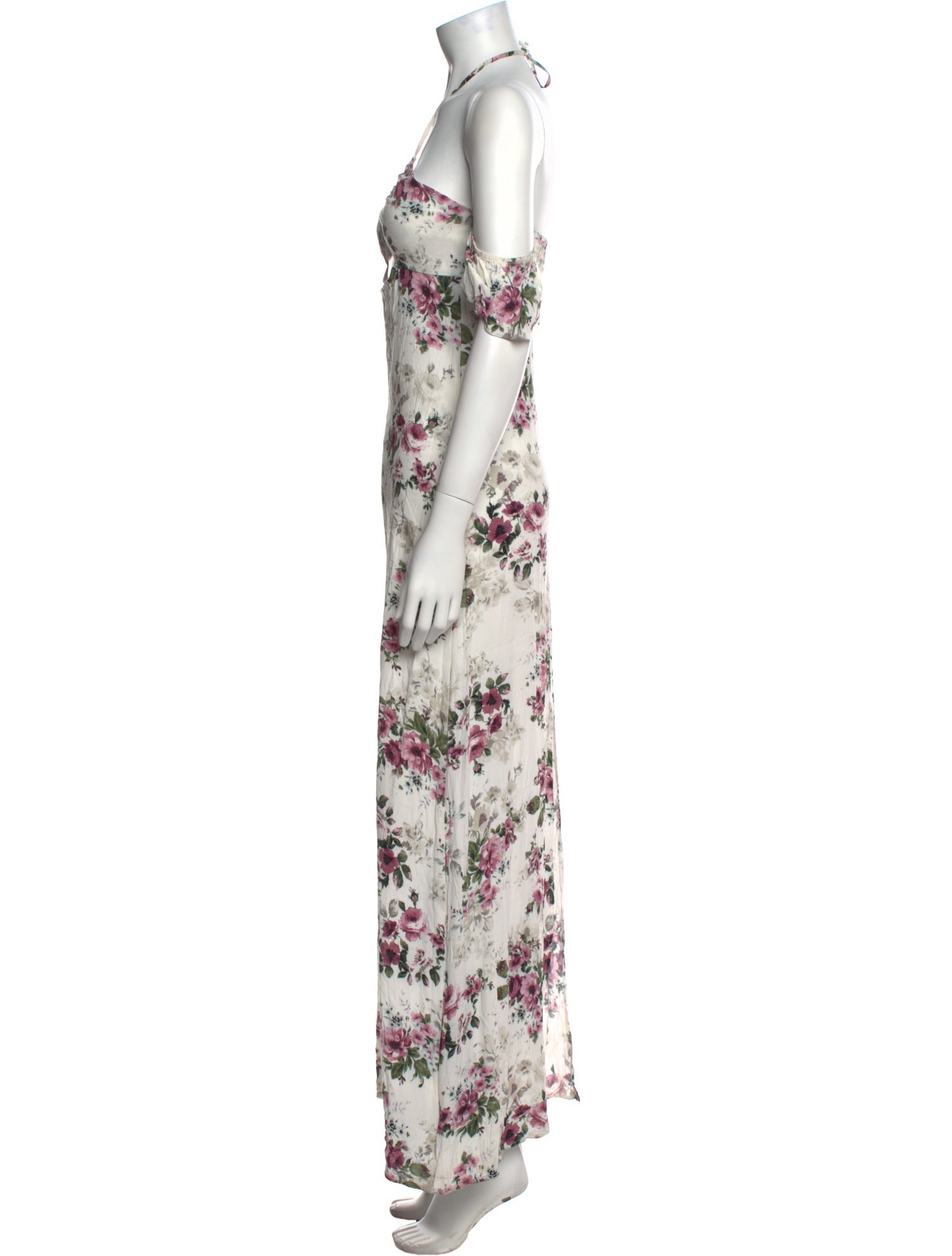 Flynn Skye Floral Print Long Dress
