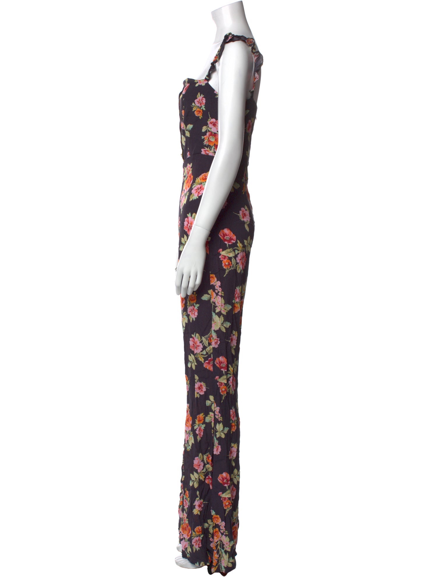 Flynn Skye Floral Print Square Neckline Jumpsuit w/ Tags