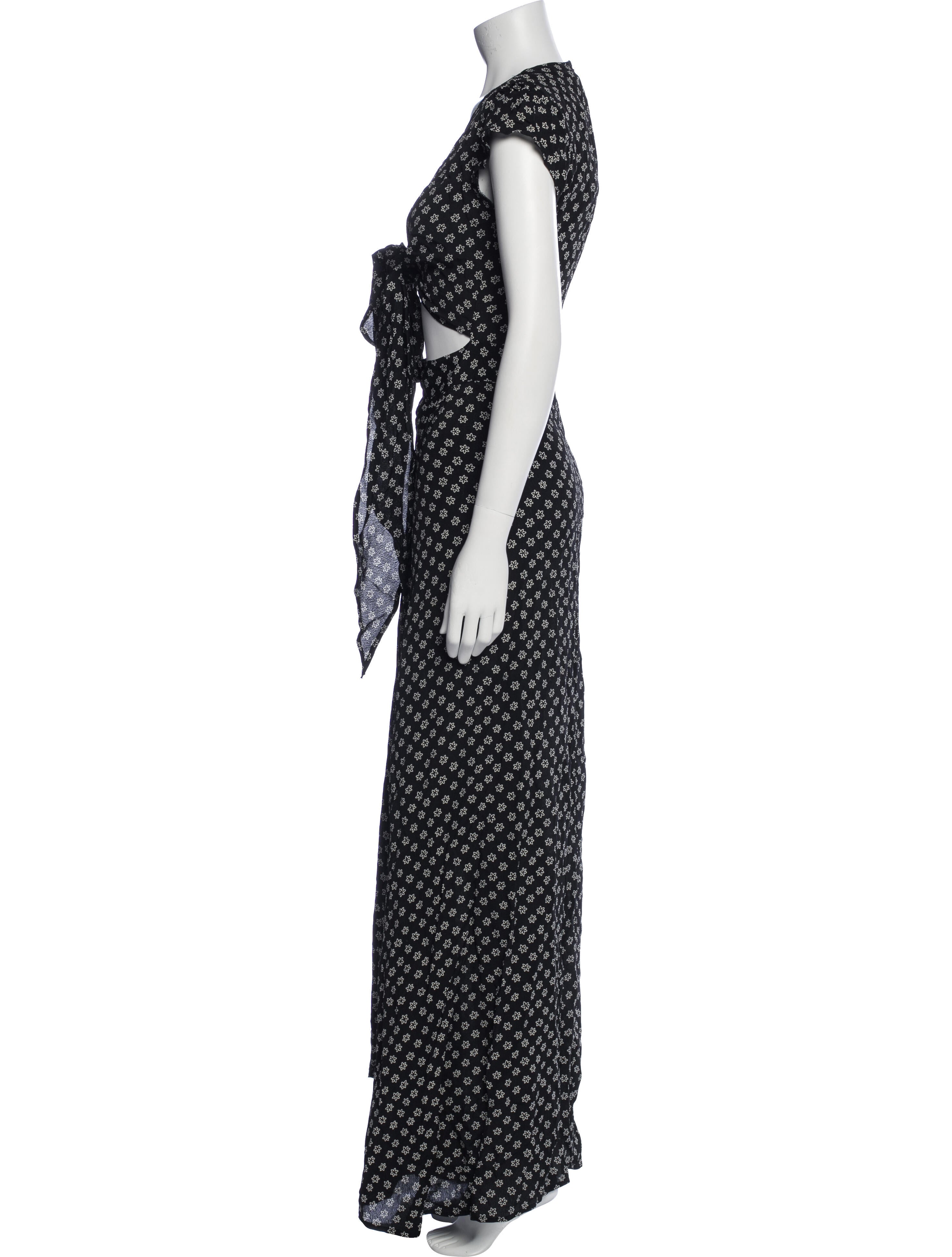 Flynn Skye Floral Print Long Dress