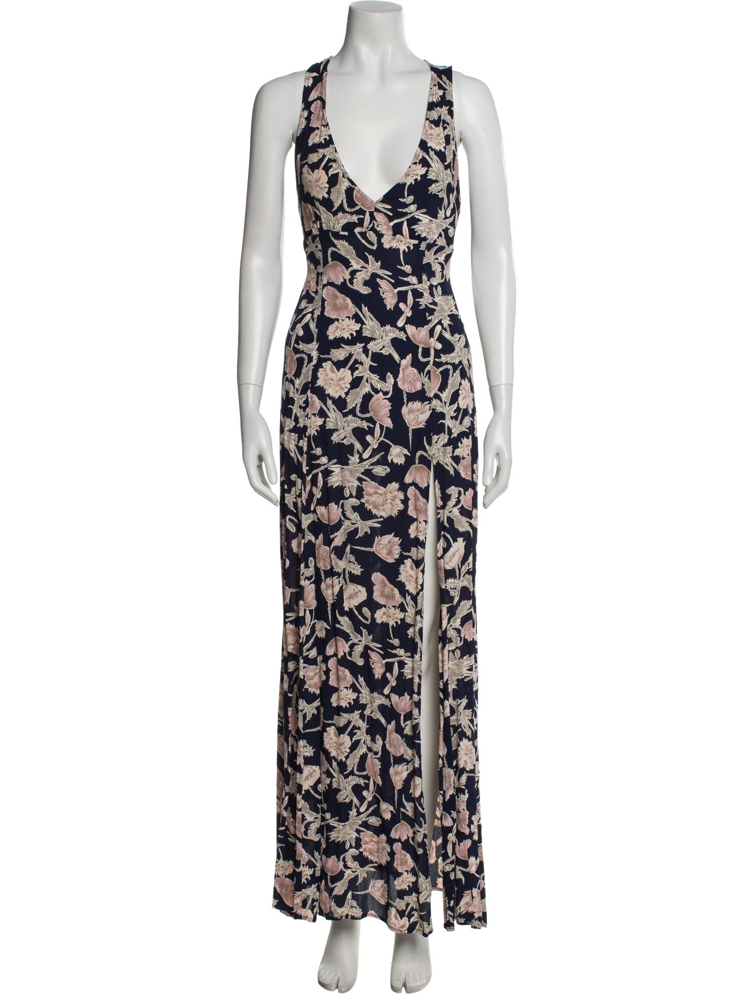 Flynn Skye Floral Print Long Dress