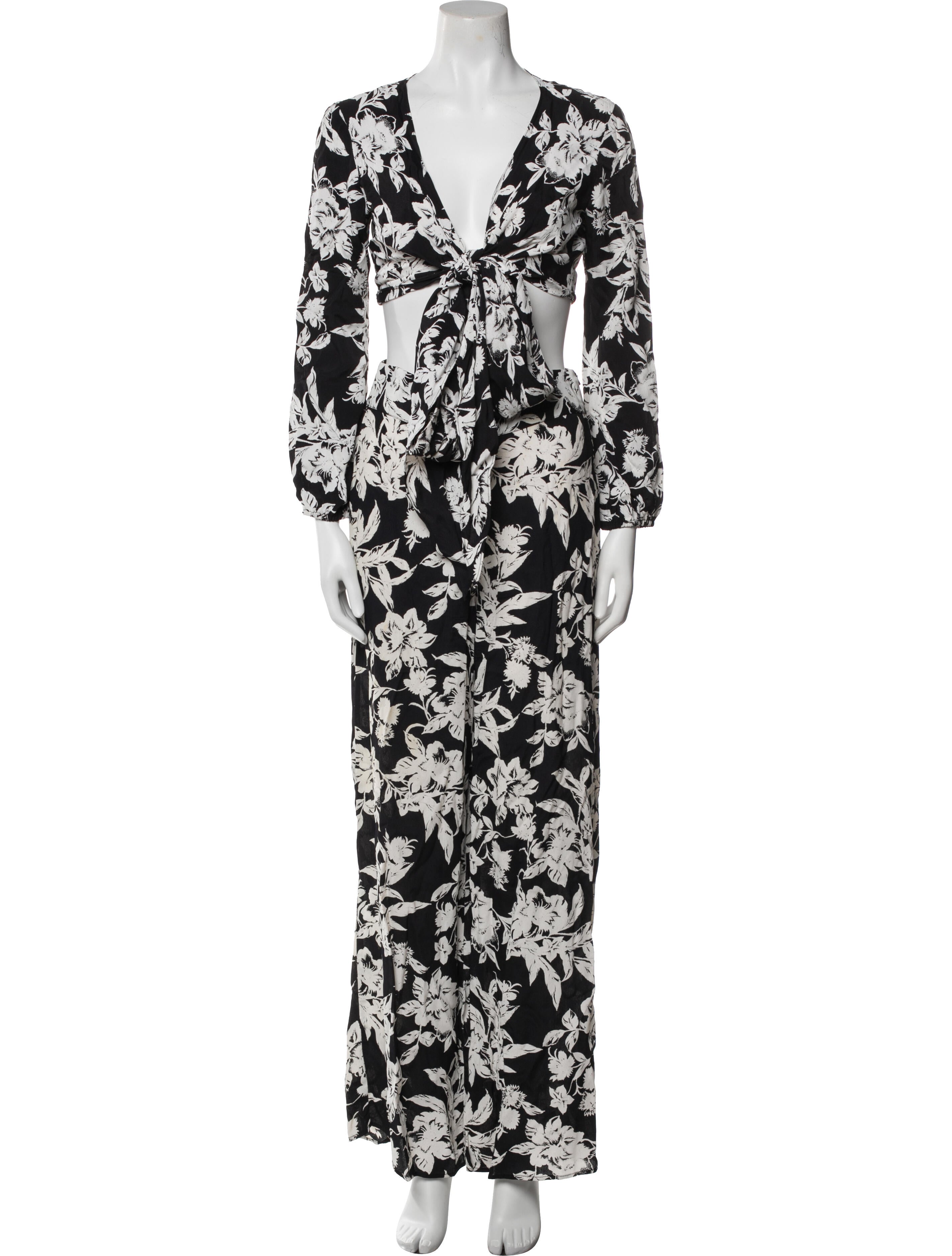 Flynn Skye Printed Ruffle Embellishment Pant Set