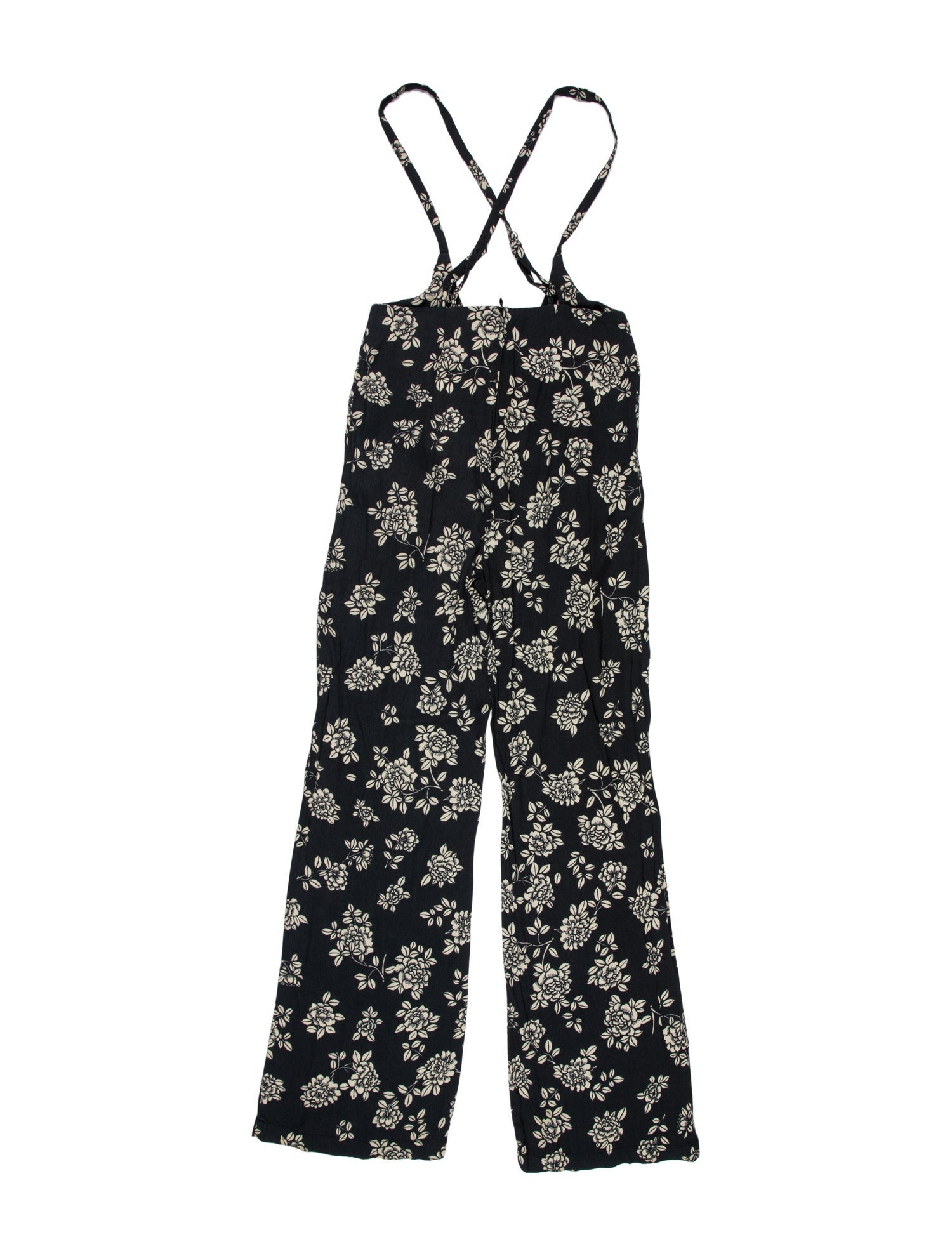 Flynn Skye Floral Print Plunge Neckline Jumpsuit